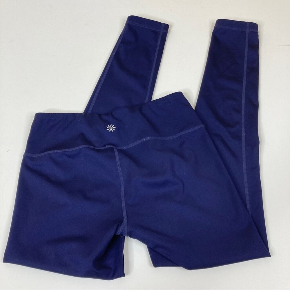 Athleta Reversible Dark Blue Patterned Athletic L… - image 4